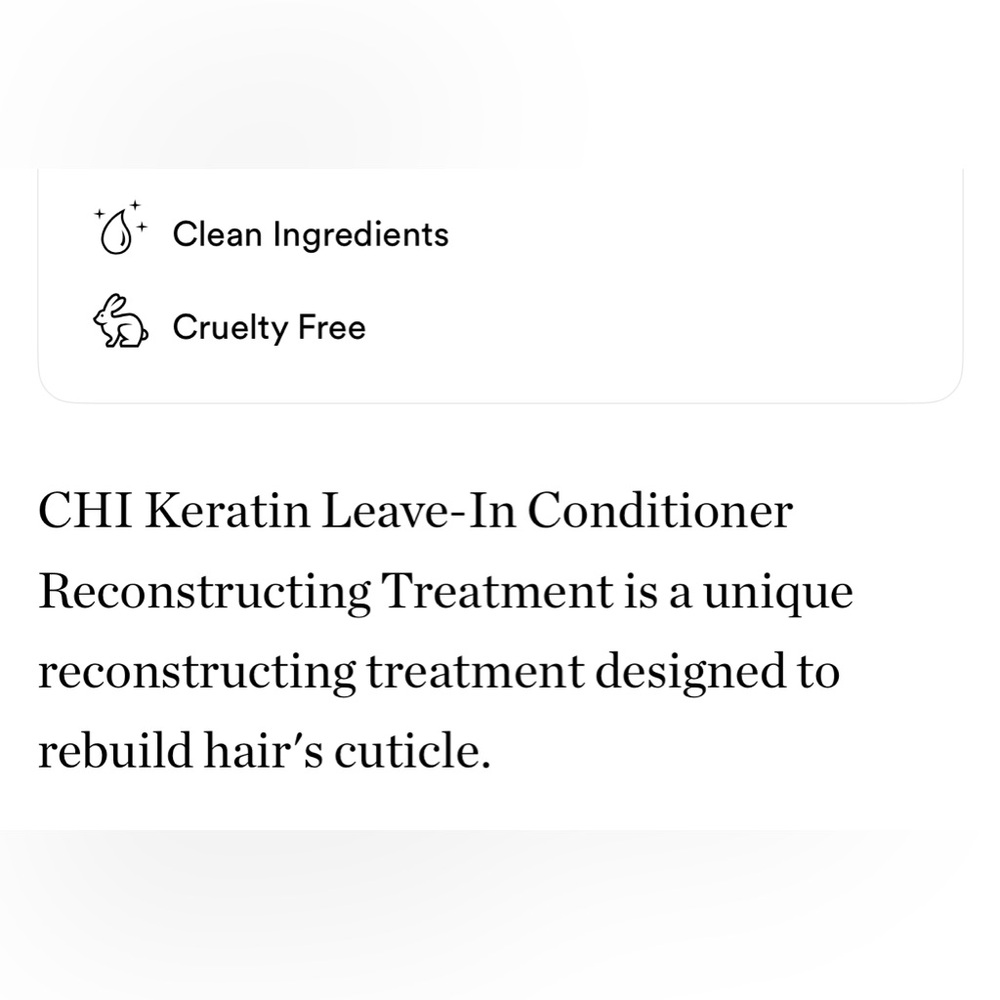 CHI Keratin Leave-In Conditioner Reconstructing Treatment π©πΌ NEW - Picture 6 of 7